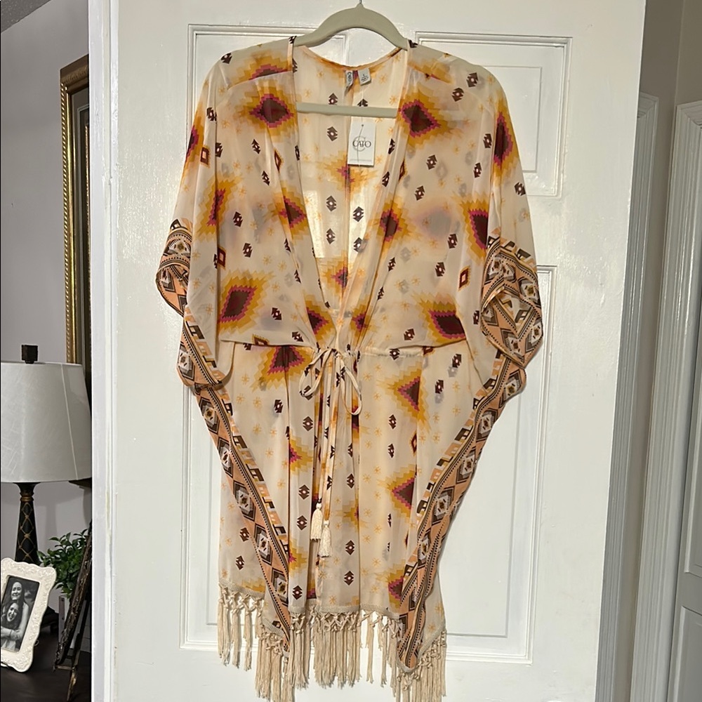 Bohemian Fringe Kimono